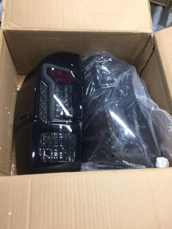 Photo 2 of 2016-2019 Toyota Tacoma LED Tail Lights - Black/Smoke - CTWJ-0466-BS
