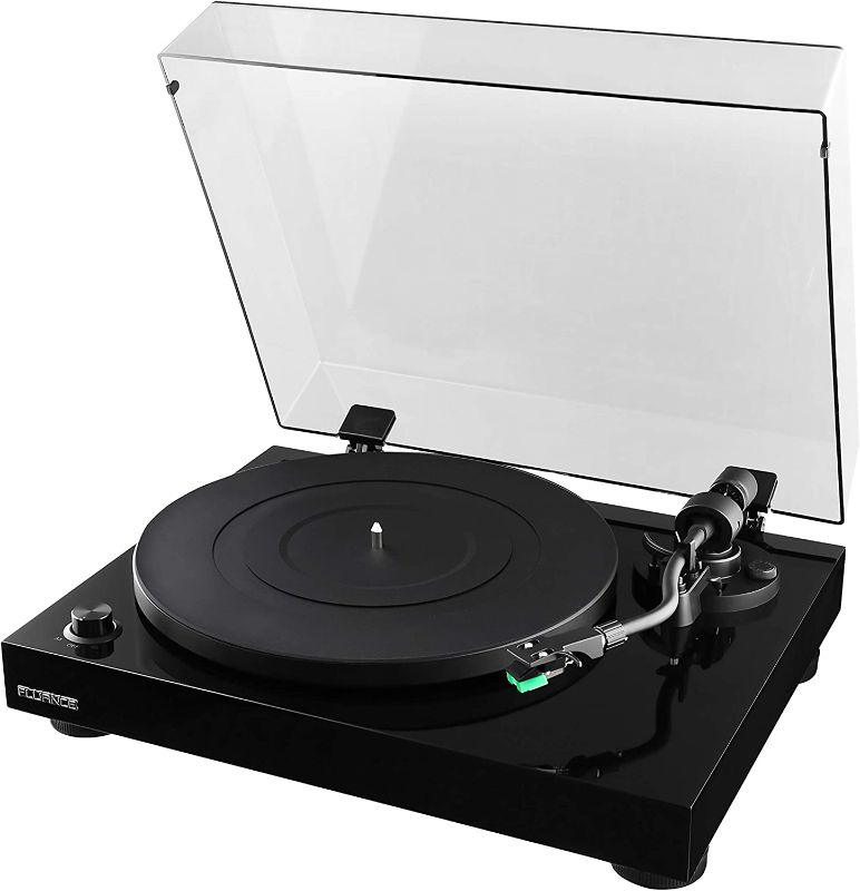 Photo 1 of Fluance RT81 Elite High Fidelity Vinyl Turntable Record Player with Audio Technica AT95E Cartridge, Belt Drive, Built-in Preamp, Adjustable Counterweight, Solid Wood Plinth - Piano Black

//parts only//damaged //item turns on but does not work
