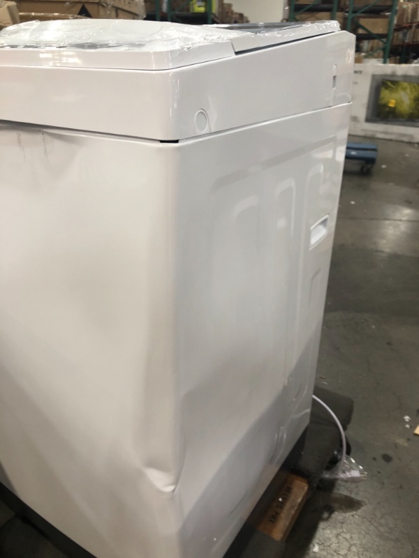 Photo 3 of 1.6 cu. ft. Compact White Top Load Washing Machine, Portable with Stainless Steel Tub