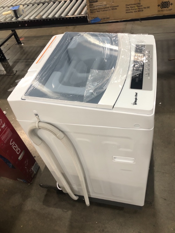 Photo 5 of 1.6 cu. ft. Compact White Top Load Washing Machine, Portable with Stainless Steel Tub