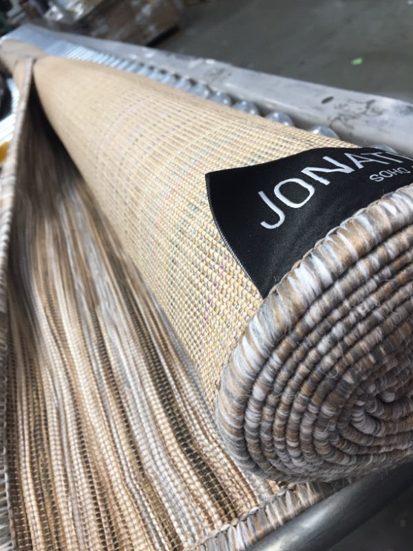 Photo 2 of *USED*
JONATHAN Y TSN103A-8 Finn Modern Farmhouse Pinstripe Natural/Brown 8 ft. x 10 ft. Area Rug Casual Easy Cleaning, for Bedroom, Kitchen, Living Room, Non Shedding
