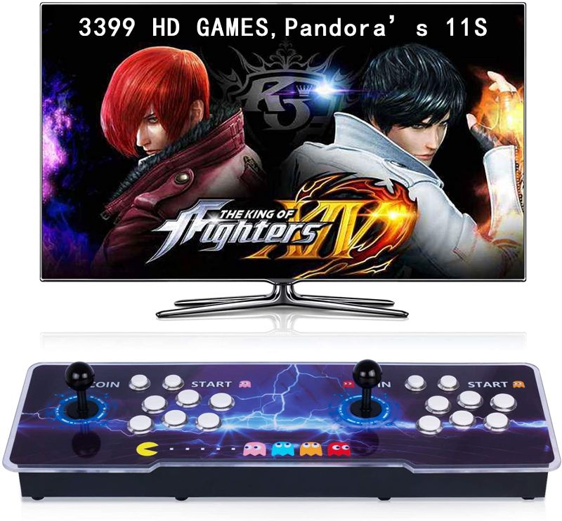Photo 1 of 
?3399 Games in 1? Arcade Game Console Pandora's Box 11S Classic Retro Game Machine for PC & Projector & TV, 2-4 Players,1280X720 Full High...
Size:3399