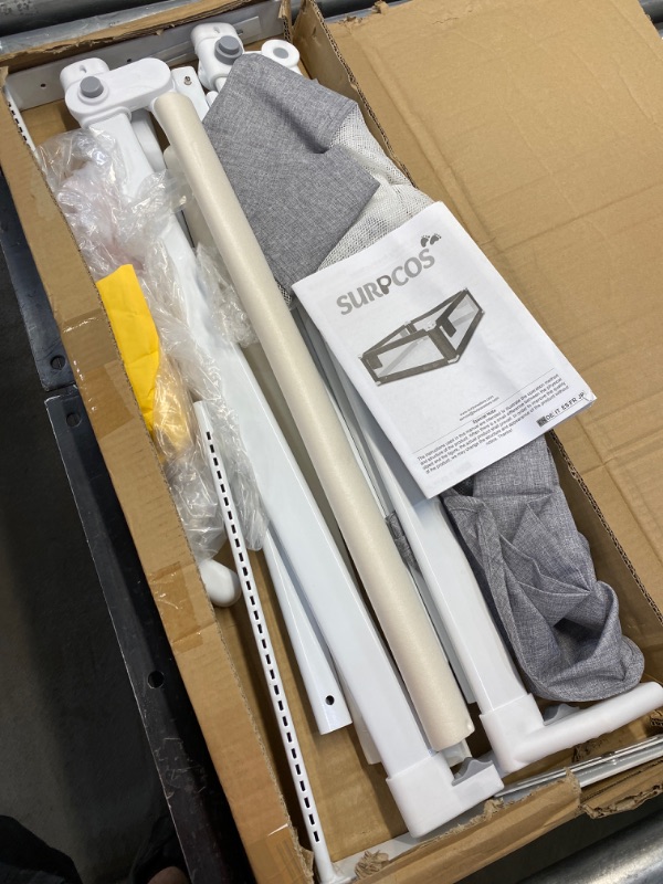 Photo 2 of SURPCOS Bed Rails for Toddlers -New Upgraded Extra Long Bed Guardrail for Kids Great Fit for Twin, Double, Full-Size Queen & King Mattress, Grey (74.8'' x 26'')
