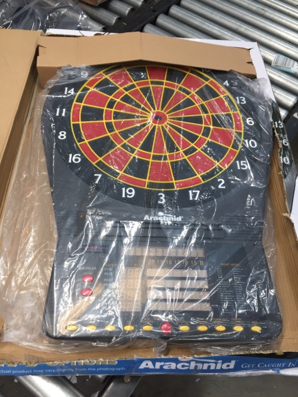 Photo 1 of Arachnid Cricket Pro 800 Electronic Dartboard with NylonTough Segments for Improved Durability and Playability and Micro-thin Segment Dividers for ReducedBounce-outs , Black