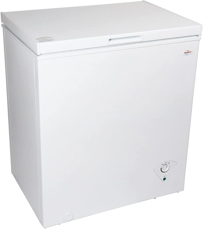 Photo 1 of ***PARTS ONLY*** Koolatron KTCF155 Compact Chest 5.0 Cubic Feet Capacity and Removeable Wire Basket-Mini Freezer Ideal for Home, Apartment, Condo, Cabin, Basement-White
