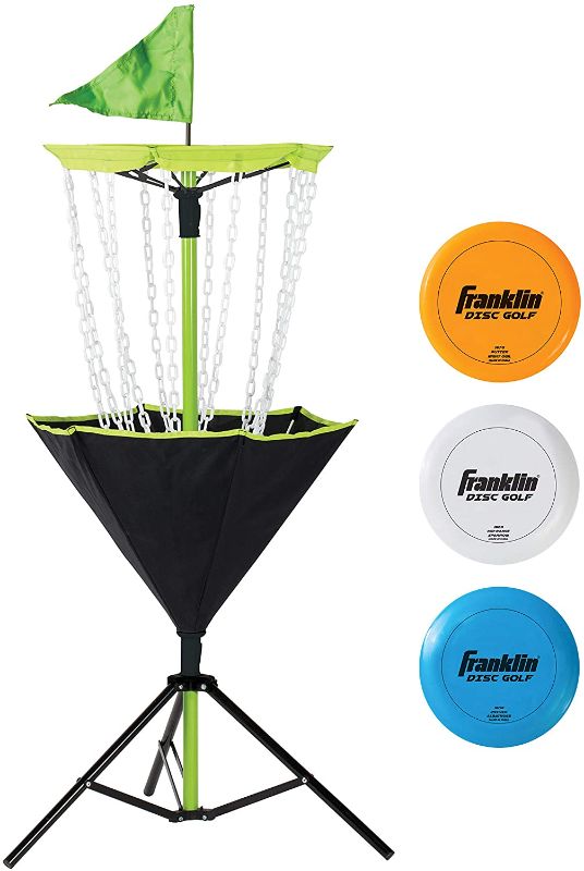 Photo 1 of Franklin Sports Disc Golf Target - Portable - Sturdy Chain Design - Carry Bag Included
