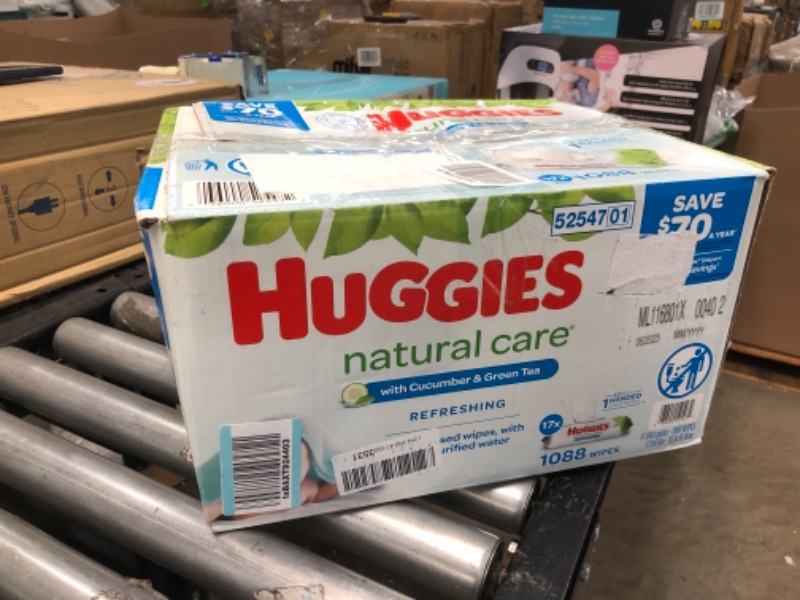 Photo 1 of Huggies Natural Care Baby Wipe Refill, Refreshing Clean (1,088 ct.)
