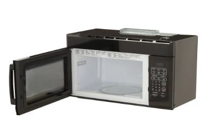 Photo 1 of 1.6 cu. ft. Over the Range Microwave in Black
