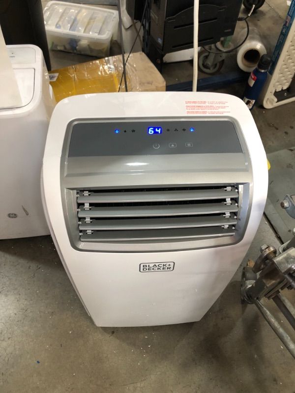 Photo 3 of BLACK+DECKER Portable Air Conditioner with Remote Control, 5,950 BTU DOE (12,000 BTU ASHRAE), Cools Up to 300 Square Feet, White, BPACT12WT
