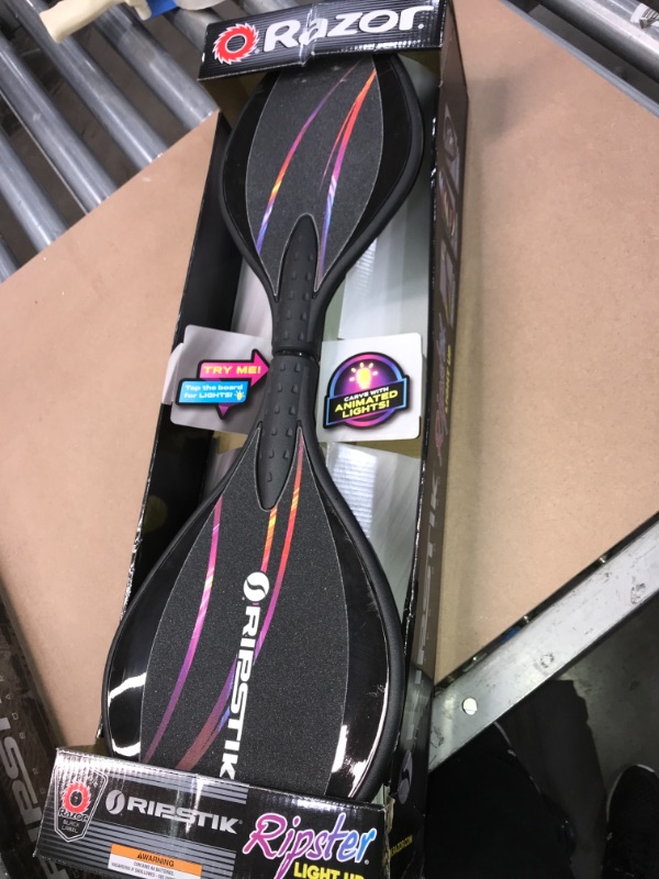 Photo 1 of Razor Black Label RipStik Ripster Light Up–Two Wheel Caster Board with Multi-Color LED Lights, Compact and Lightweight, for Kids and Teens

