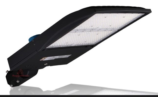 Photo 1 of 300 Watt LED NextGen III Shoebox Light - 42,000 Lumen - 5000K Bright White - Slip Fit - With Photocell - Black Housing
