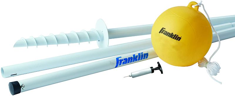 Photo 1 of Franklin Sports Tetherball - Tetherball Ball, Rope and Pole Set - Portable Steel Tetherball Set with Easy Assembly - Classic Outdoor Game
