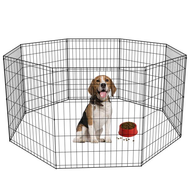 Photo 1 of  Dog Playpen, Black, 8 Panel
