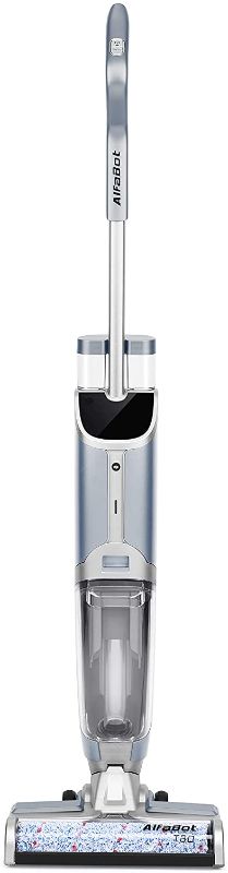 Photo 1 of PARTTS ONLY 
Wet Dry Vacuum, AlfaBot T30 Cordless Vacuum Cleaner and Mop for Hardwood Floor and Area Rugs, Self Cleaning Wet-Dry Floor Cleaner with Water Spray, Voice Assistance (Upgraded Version)