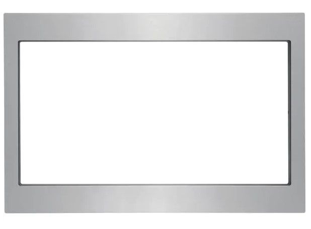 Photo 1 of 27 in. Trim Kit for Built-In Microwave Oven in Stainless Steel BY FRIGIDAIRE
