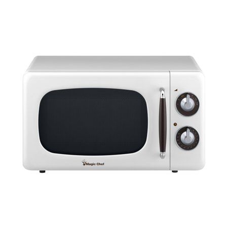 Photo 1 of 0.7 Cu Ft 700 Watt Countertop Microwave in White - 12.8" D X 17.7" W X 10.2" H
