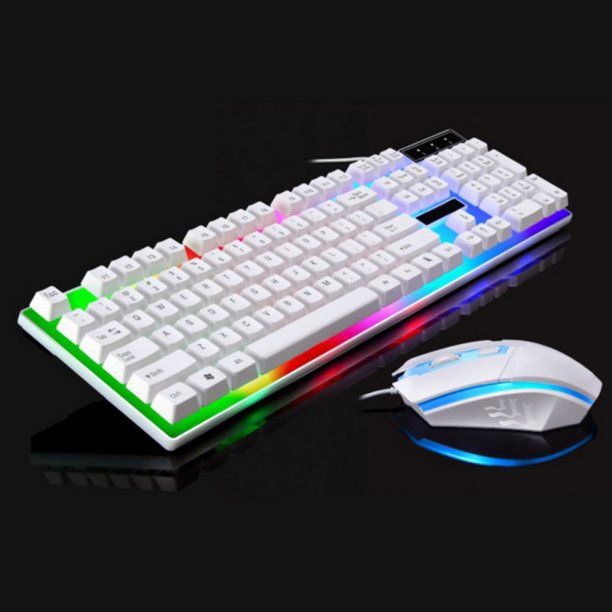 Photo 1 of Wired USB Lighting Mechanical Feel Computer Gaming Keyboard Mouse Sets For PS4/PS3/Xbox One And 360
