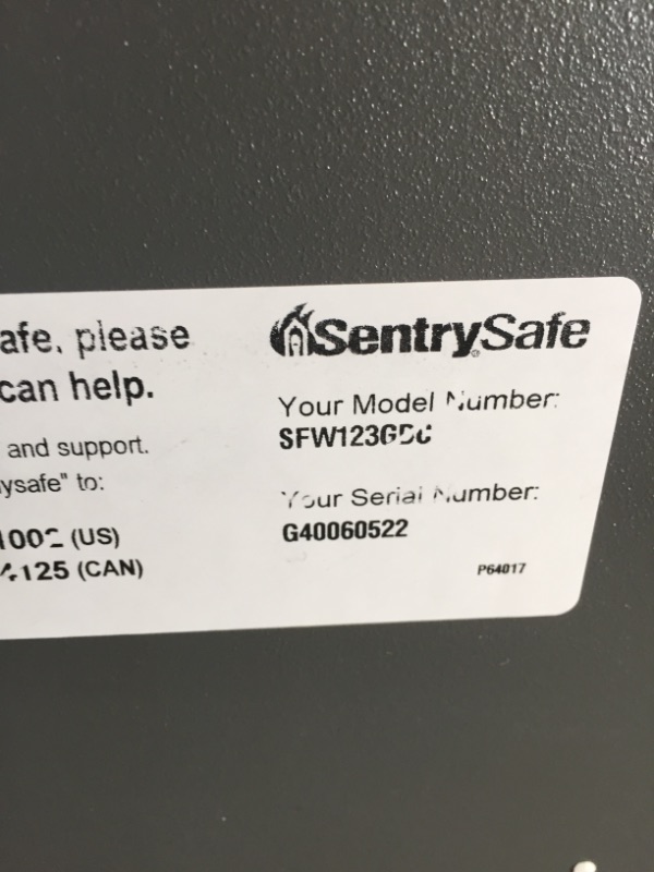 Photo 4 of SentrySafe SFW123GDC Fireproof Waterproof Safe with Digital Keypad, 1.23 Cubic Feet, Gun Metal Gray
MISSING KEYS