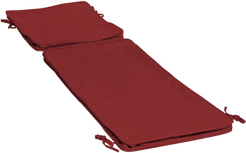 Photo 1 of Arden Selections TG06F03B-41 Polyester Chaise Cushion Cover, Ruby Red Leala