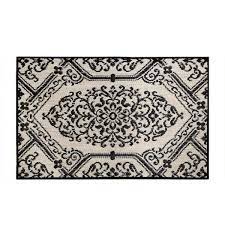 Photo 1 of 2 RUGS 
Home Dynamix Cafe Jardin Beige/Black 23.6 in. x 35.4 in. Kitchen Mat ($17 X 2)