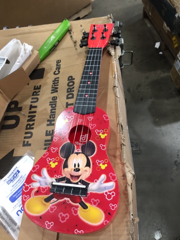 Photo 3 of First Act Mickey Mouse Ukulele - Featuring Your Child’s Favorite Disney Character - Ukulele for Beginners, Musical Instruments for Toddlers and Pres
