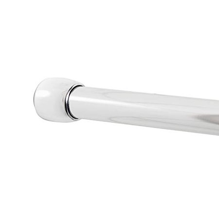 Photo 1 of Zenna Home 76B1ALSS NeverRust Aluminum Tension Shower Rod, 48 to 76 Inches, Chrome
