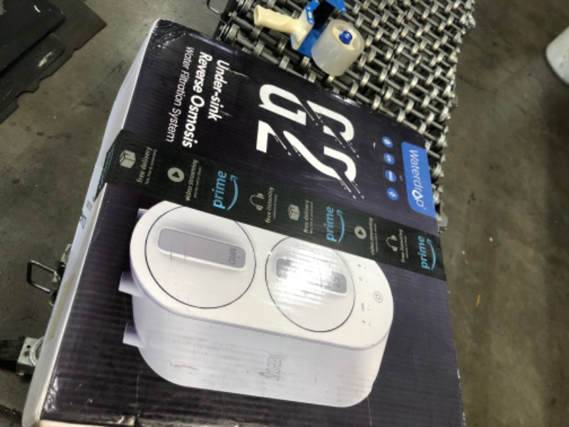 Photo 1 of Waterdrop Reverse Osmosis Water Filtration System, Tankless, 400 GPD Fast Flow, Reduces TDS, 1:1 Pure to Drain, FCC Listed, USA Tech, Brushed Nickel Based Faucet, WD-G2-W, White