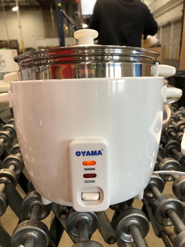 Photo 5 of OYAMA Stainless 16-Cup (Cooked) (8-Cup UNCOOKED) Rice Cooker, Stainless Steel Inner Pot, Stainless Steamer Tray (CNS-A15U)
