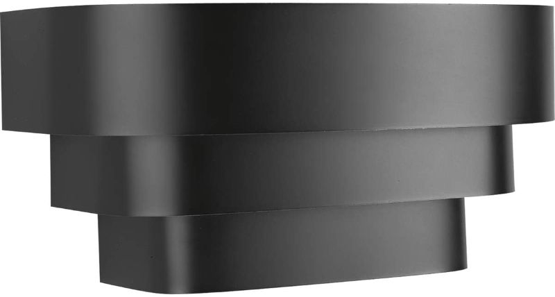 Photo 1 of Progress Lighting P7103-31 Black One-Light Wall Sconce, 14-Inch Width X 7-Inch Height,
