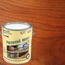 Photo 1 of 1 gal. Oil-Based Redwood Penetrating Exterior Stain and Sealer
