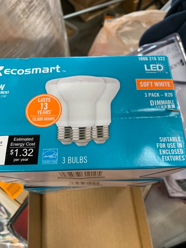 Photo 2 of 75-Watt Equivalent R20 Dimmable ENERGY STAR LED Light Bulb Soft White 2700K (2  3-Packs)
