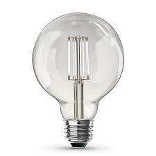 Photo 1 of 60-Watt Equivalent G30 Dimmable Cage Filament Clear Glass E26 Vintage Edison LED Light Bulb, Soft White
AS IS 4PKS 