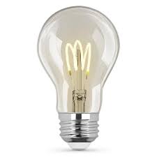 Photo 1 of 40-Watt Equivalent A19 Dimmable H Shape Filament Clear Glass E26 Vintage Edison LED Light Bulb, Bright White
AS IS 4PKS