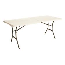 Photo 1 of 6 ft. Fold-in-Half Table: Almond
NEW IN BOX 