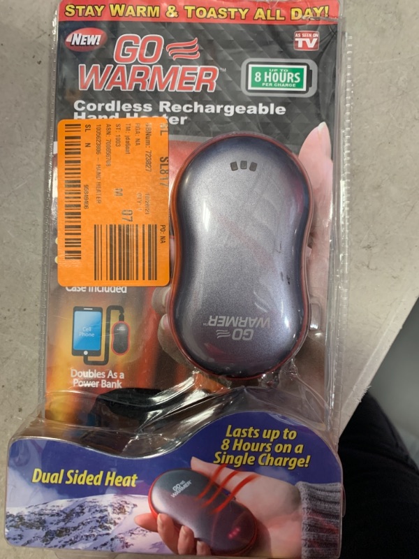 Photo 1 of 17.06 BTUs Electric Rechargeable Personal Hand Heater
