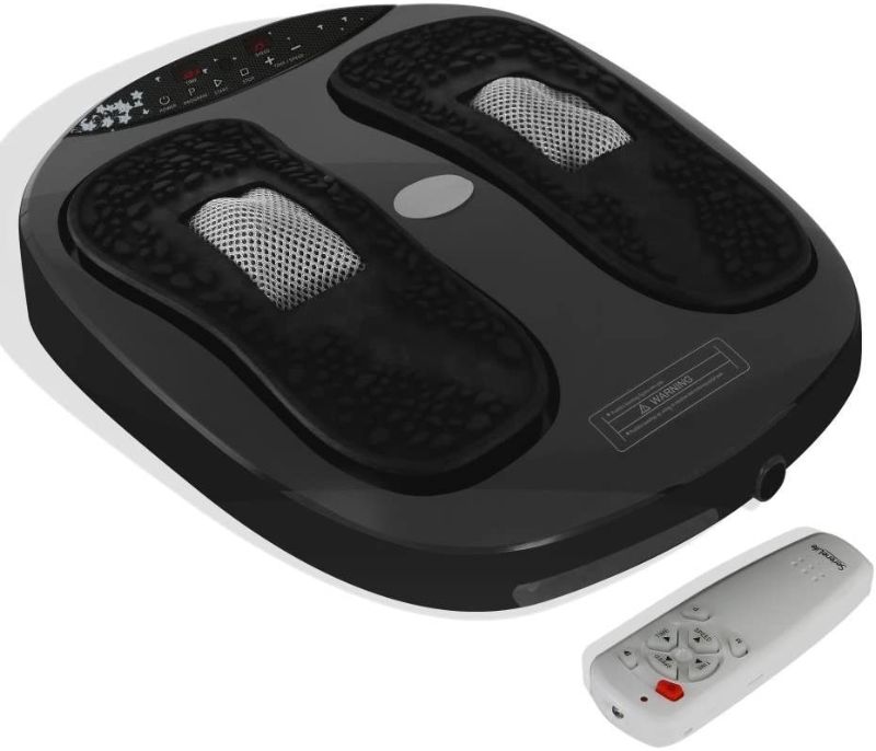 Photo 1 of SereneLife Hurtle Shiatsu Foot Massager Machine - Chinese Reflexology, Sitting Remote Control Option, Simple Cleaning Pads, 2 Functions Massage and Beating | Auto-Programs Adjustable Time & Settings
AS IS USED