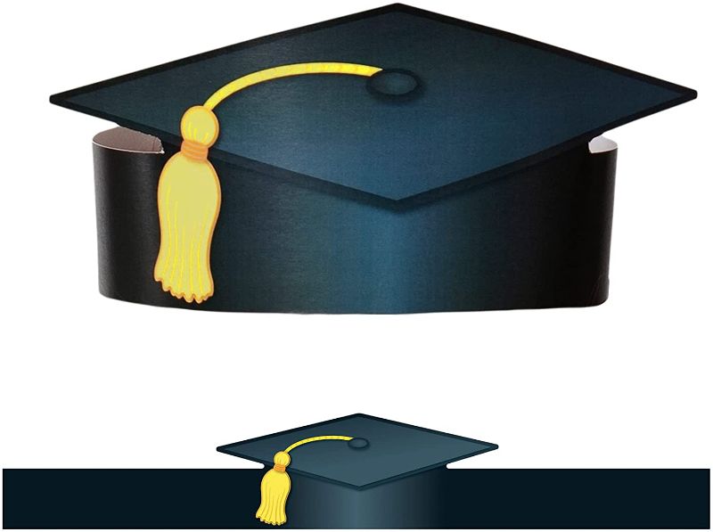 Photo 1 of Carson Dellosa Graduation Caps for Kids Set—Adjustable, Colorful Paper Graduation Hats With Tassels, One Size Fits Most, Classroom Party Décor (30 pc)
2 PACKS, AS IS USED 