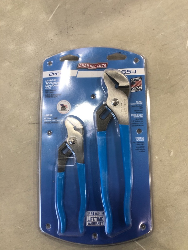 Photo 1 of 9.5 in. and 6.5 in. Tongue and Groove Pliers Set
