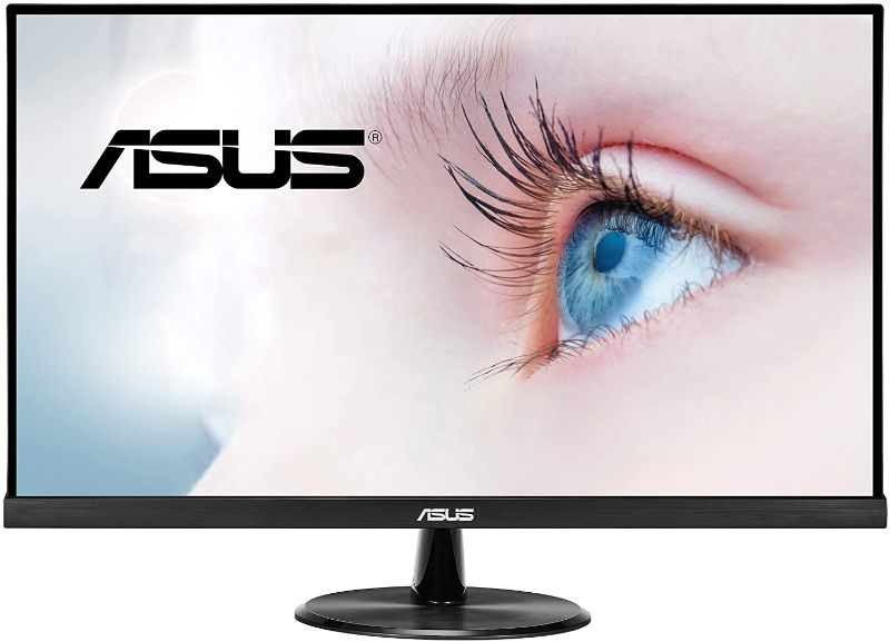 Photo 1 of ASUS VP279HE 27” Monitor, 1080P Full HD, 75Hz, IPS, Adaptive-Sync/FreeSync, Eye Care, HDMI VGA, Frameless, Low Blue Light, Flicker Free, VESA Wall Mountable