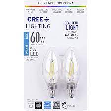 Photo 1 of 60-Watt Equivalent (5000K) B11 Candelabra Exceptional Light Quality Dimmable E12 LED Light Bulb Daylight (3 2-Packs)
