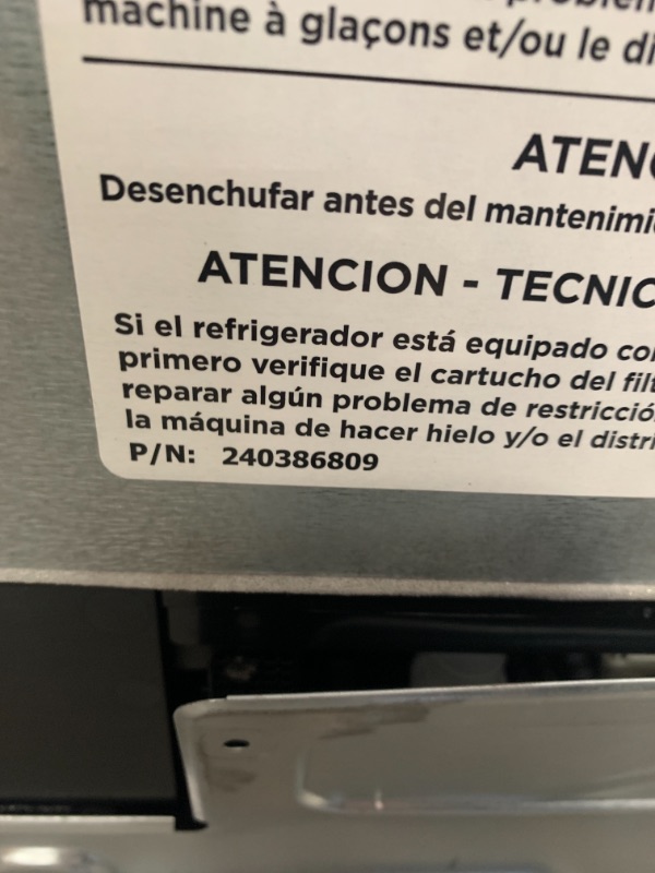 Photo 1 of 20.0 cu. ft. Top Freezer Refrigerator in Black
MAJOR DAMAGE IN SHIPPING 
