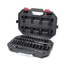 Photo 1 of 3/8 in. Drive SAE/MM Impact Set (44-Piece)
