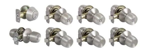 Photo 1 of *NEW* Defiant Whole House Door Knob Pack- 1 Entry Combo, 3 Privacy, 3 Passage SET
