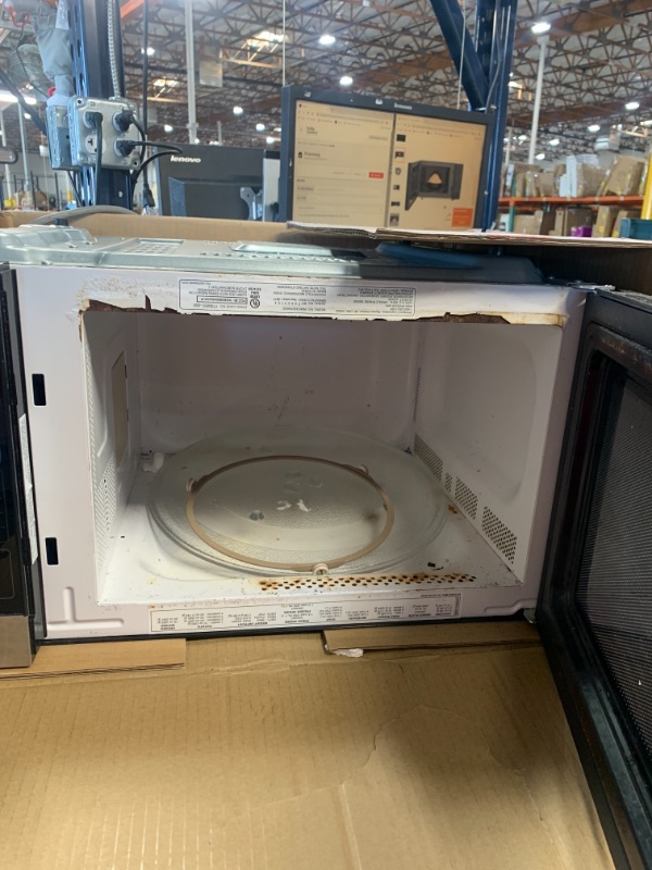 Photo 5 of 1.1 cu. ft. Countertop Microwave in Black with Gray Cavity
