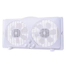 Photo 1 of 9 in. Twin Window Fan
