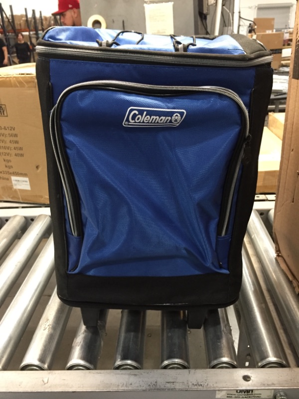 Photo 2 of Coleman 42-Can Soft Cooler with Removable Liner Wheels, Gray