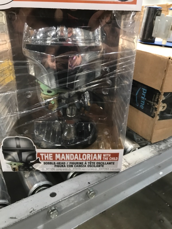 Photo 2 of 
Pop! Star Wars: The Mandalorian - 10 Inch Chrome Mandalorian with The Child Vinyl Action Figure