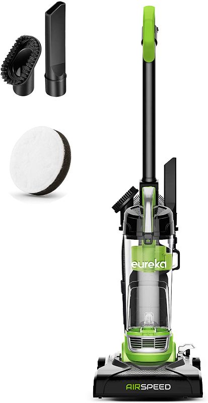 Photo 1 of 
Eureka Airspeed Ultra-Lightweight Compact Bagless Upright Vacuum Cleaner, Replacement Filter, Green
Size:AirSpeed + replacement filter