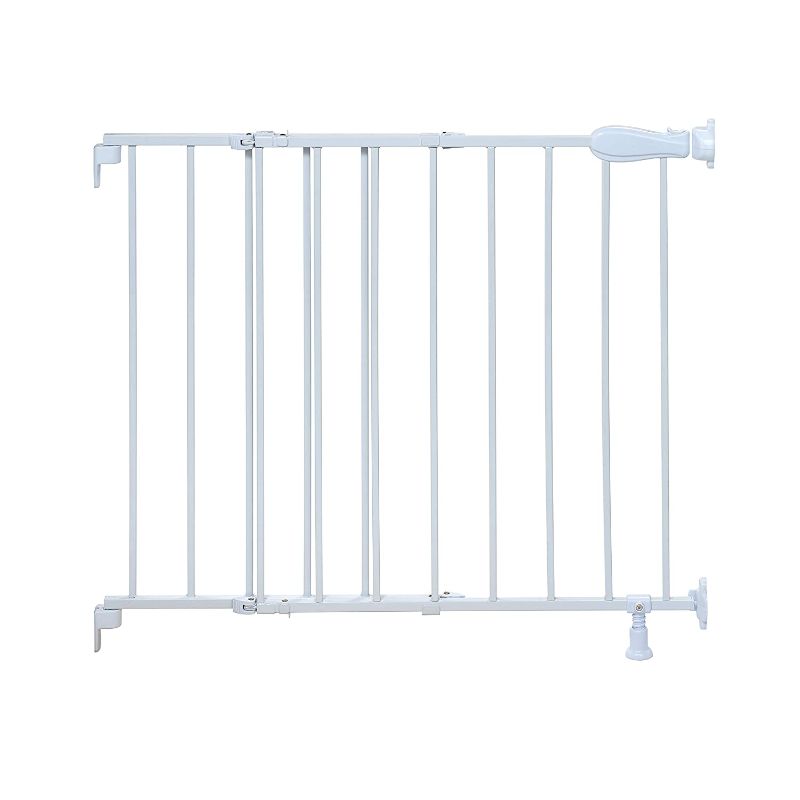 Photo 1 of 
Summer Top of Stairs Simple to Secure Metal Gate, White, 29-42 Inch Wide
Color:White