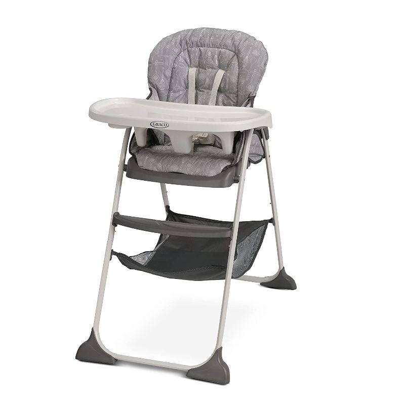 Photo 1 of Graco Slim Snacker High Chair, Ultra Compact High Chair, Whisk
Color:Whisk